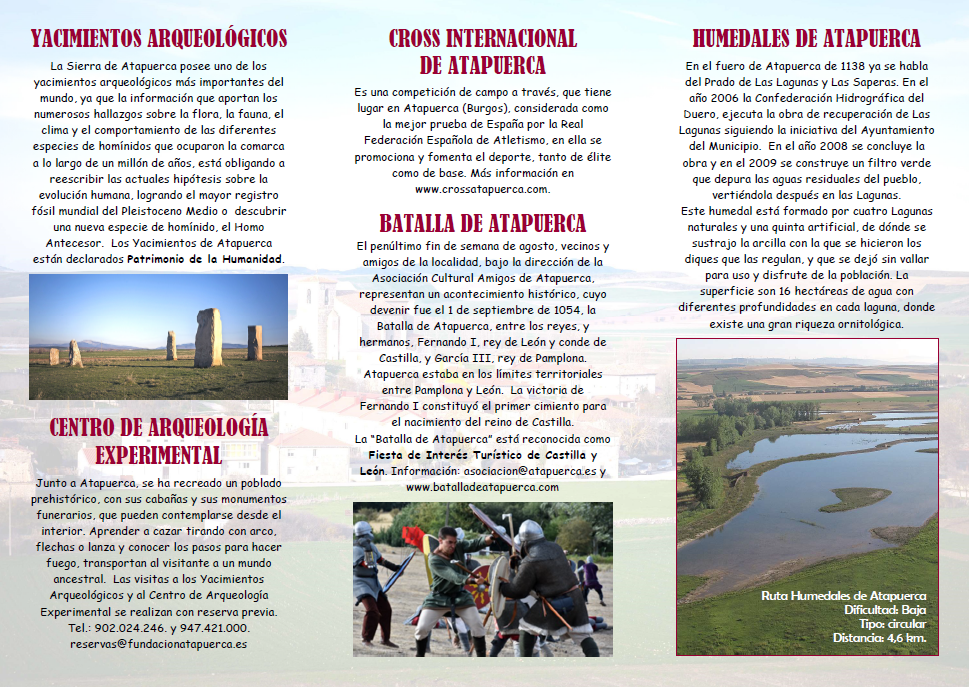 Información turística de Atapuerca 2ª