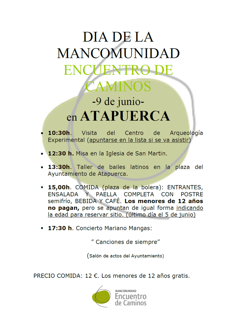 Día de la Mancomunidad Encuentro de Caminos